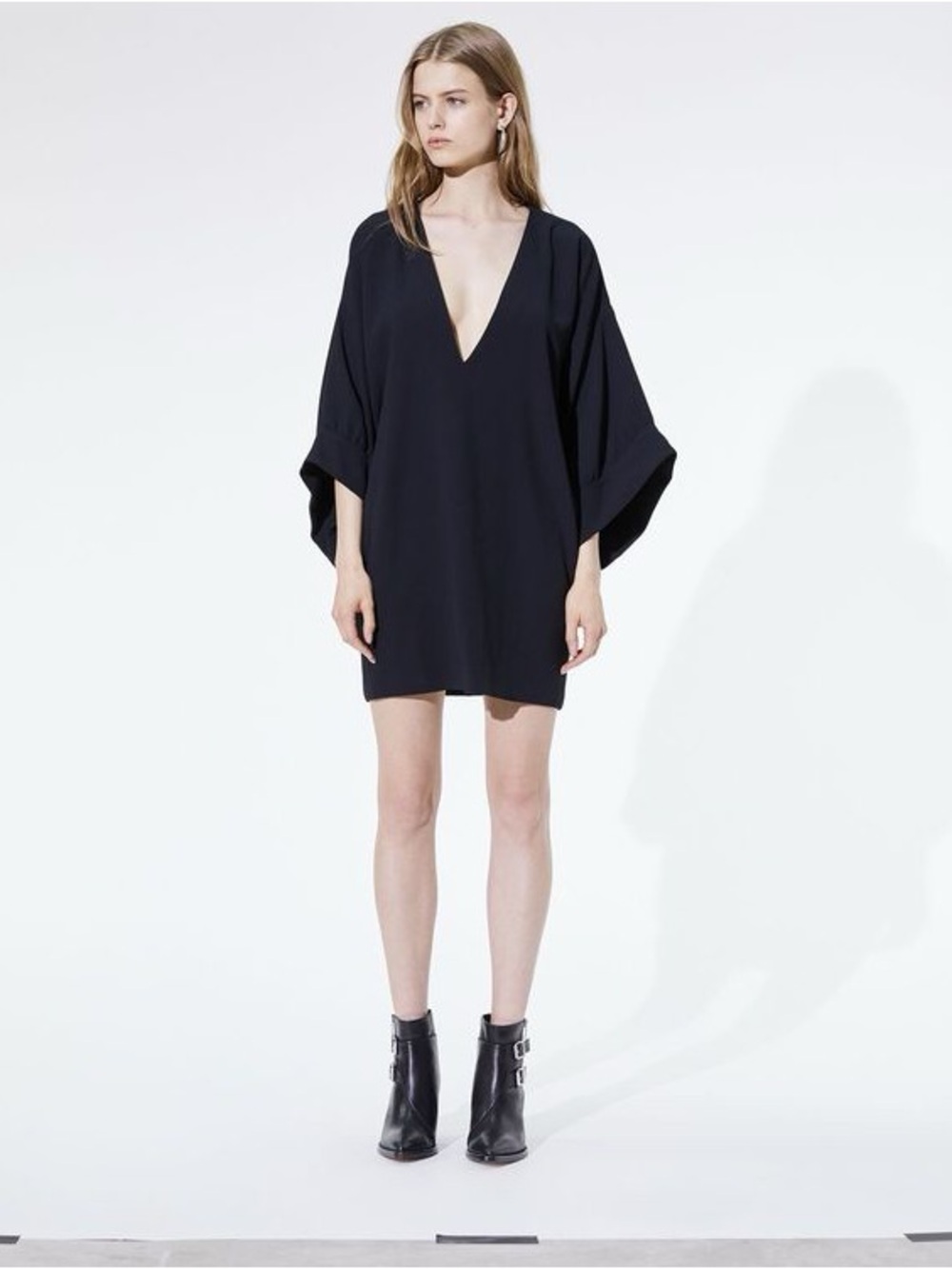 IRO Paris Bahoma plunge v neck mini dress in FR36
